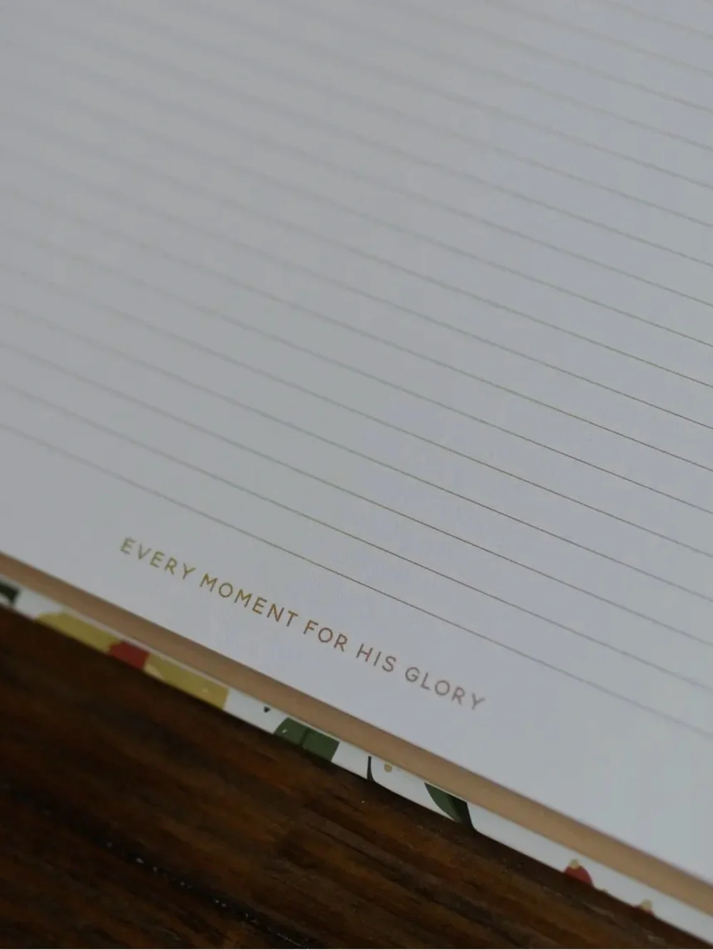 Floral Clipboard Notebook with Gold Clip - White Floral